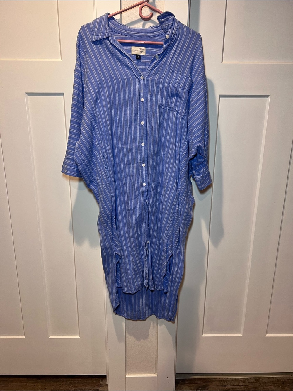Universal Thread Striped Button-Front dress